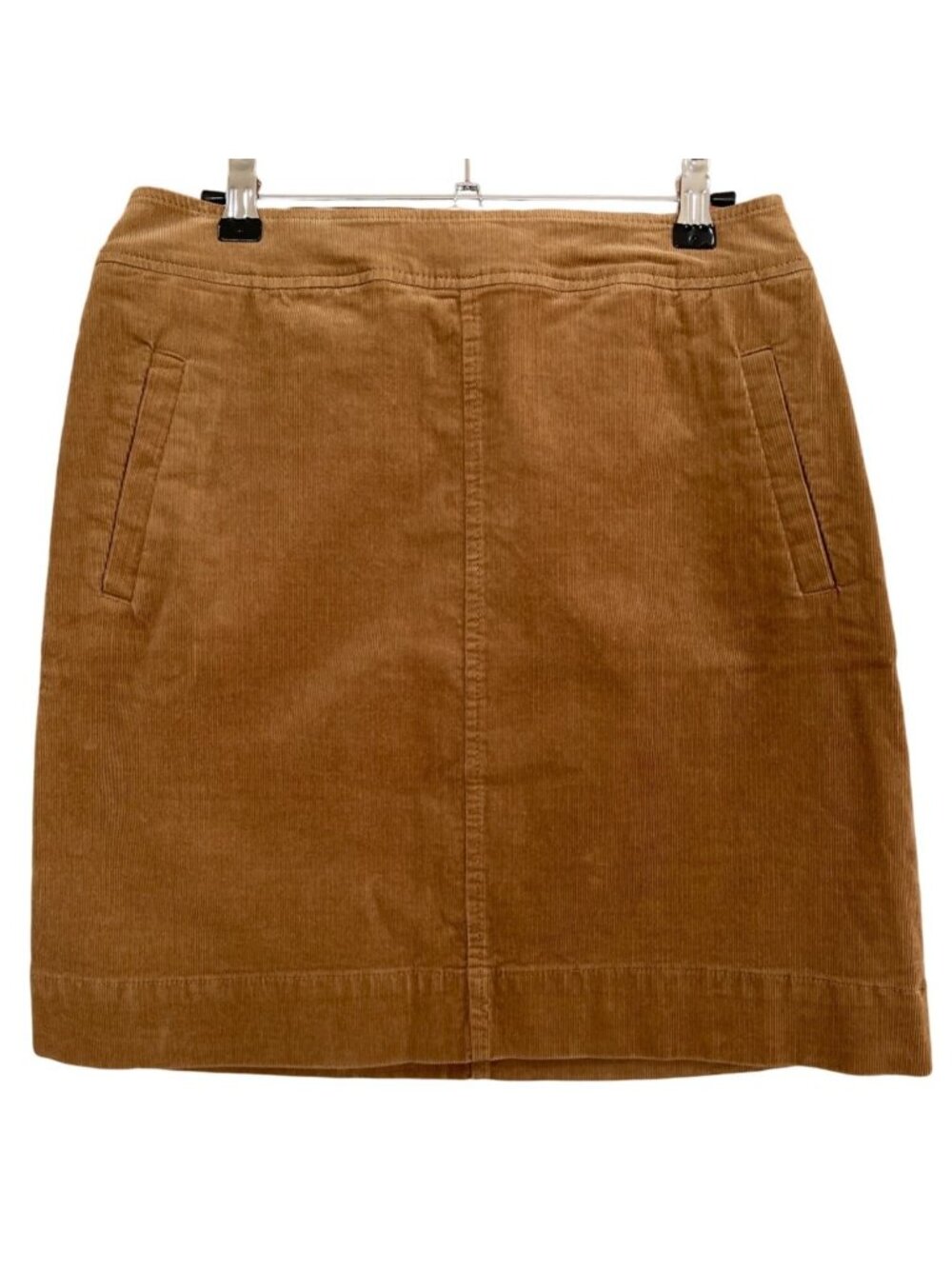 Talbots Petite Tan Corduroy Mini Skirt Women's 2P Pockets Cottagecore Casual